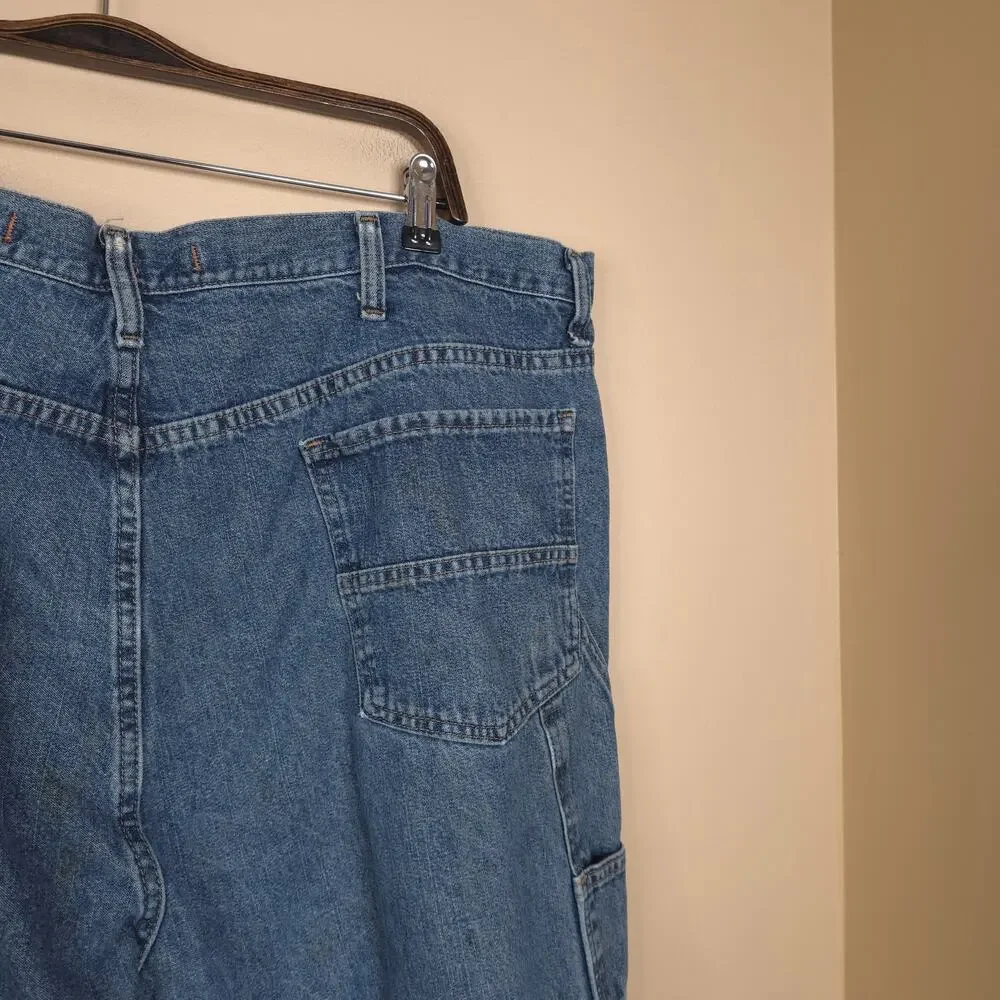 Bailey's PT Relaxed Fit Carpenter Medium Wash Denim Jeans Size 44x32